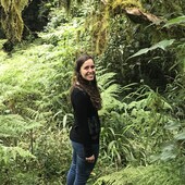 wandering albatross next to person