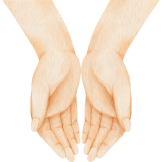 Two open hands