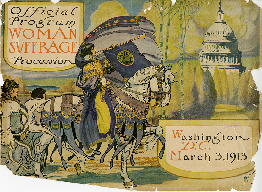 Official program - Woman suffrage procession, Washington, D.C. March 3, 1913 Collection of Ann Lewis & Mike Sponder. Used with permissision.